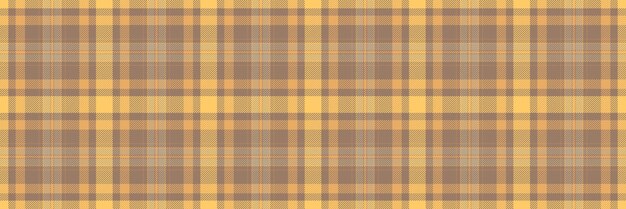 Motyw wektorowy tartan sprawdź wybierz tkaninę bezszwową elegancja tekstura tła wzór plaid w kolorach pomarańczowych i bursztynowych