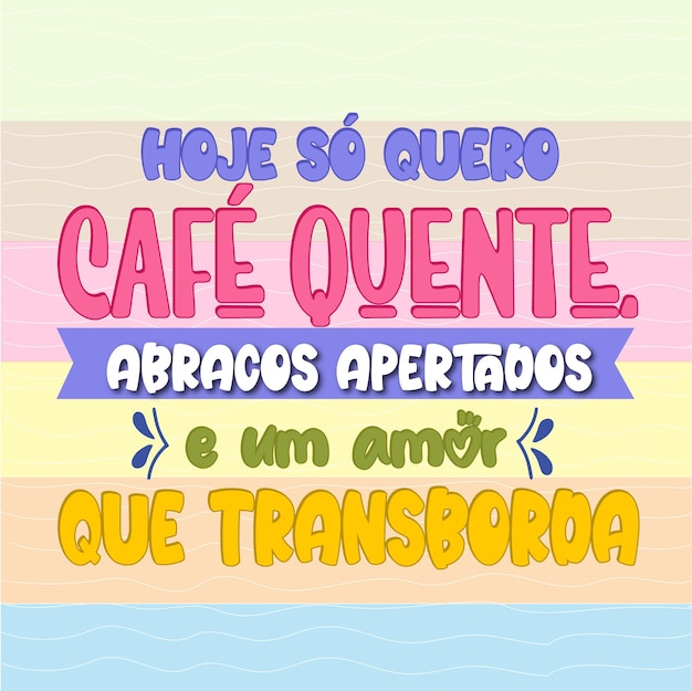 Plik wektorowy motywacyjna typografia w brazylijskim języku portugalskim