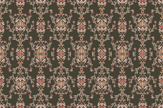 Motywy afrykańskie boho paisley Kwiatowe wzór Ikat haftowanie granica Etniczny ikat kwiatowy Etniczny indyjski