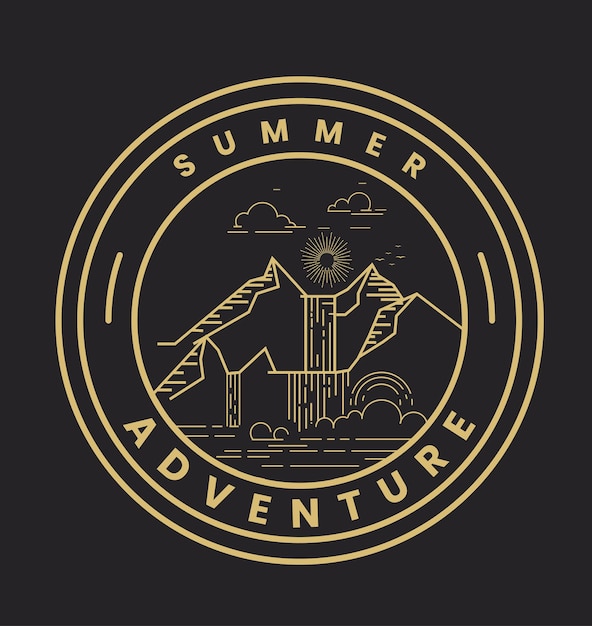 Mountain Adventure Kreatywne Logo