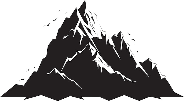 Plik wektorowy mountain art crafting rock mountain icon design rock vision nexus vector iconic mountain logos