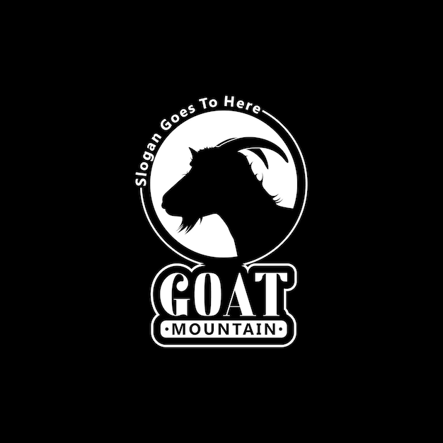 Mountain Goat Head Logo Sheep Ibex Capra Chamois Design Inspiracja