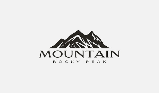 Mountain Peak Hill Top Universal Creative Premium Symbol Wektor Znak Ikona Logo Szablon Ilustracja Wektorowa
