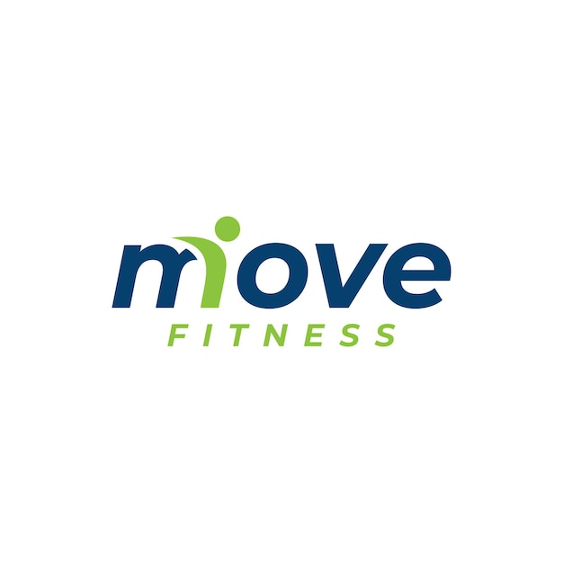 move fitness wordmark logo design kreatywny koncept