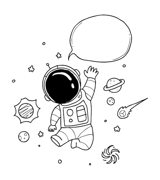 mowa balonowa astronauty