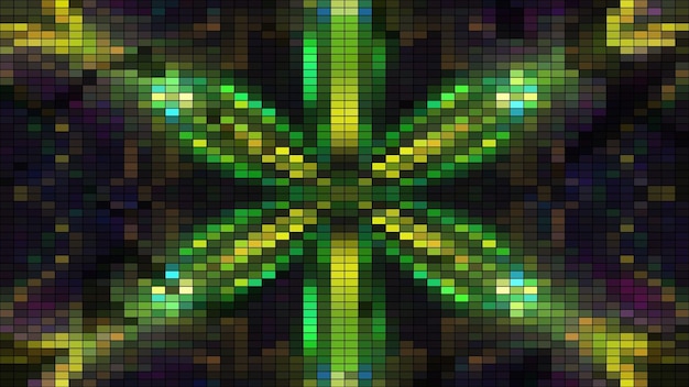 Mozaika z kwadratowymi cząsteczkami