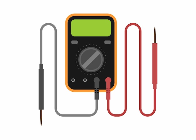 Plik wektorowy multimetr avo meter prosta ilustracja płaska