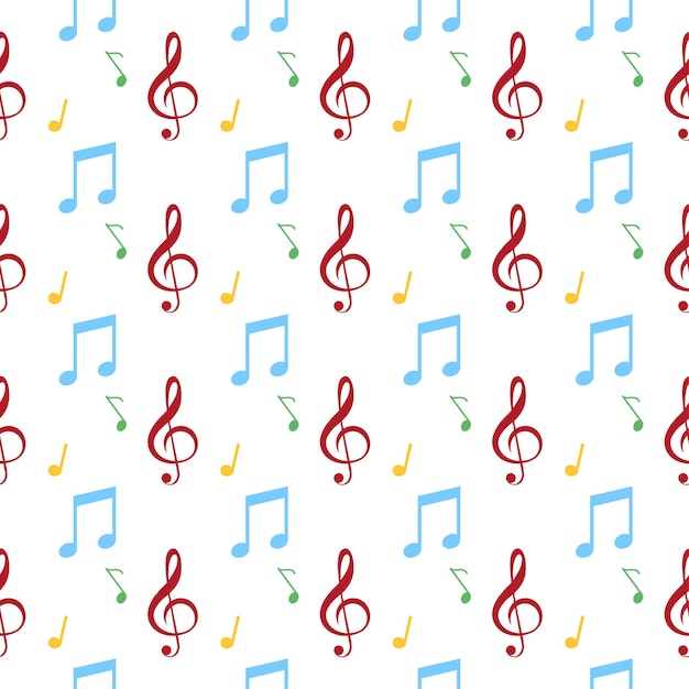 Plik wektorowy musical pattern design musical pattern muzyka bez szwu deseń