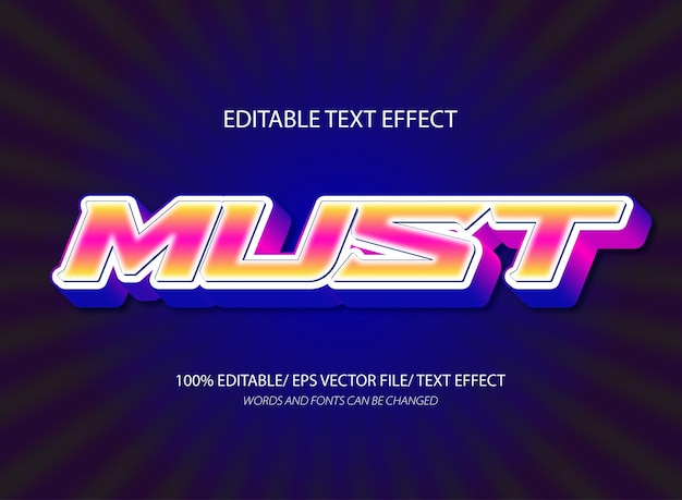 Musisz edytować szablon efektu tekstu 3D