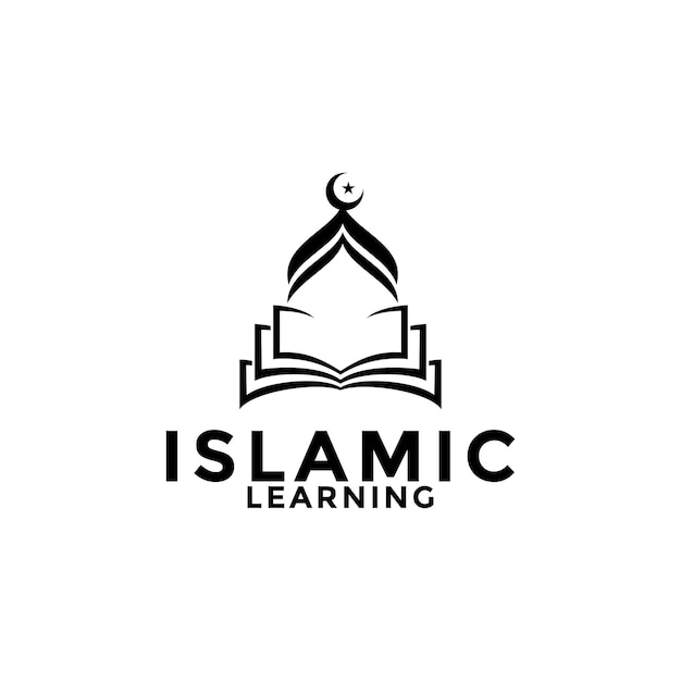 Plik wektorowy muslim learn logo islam learning logo szablon islam media ilustracja wektorowa