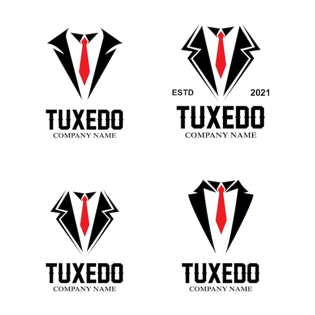 Plik wektorowy muszka mężczyźni mafia tuxedo garnitur mężczyźni moda krawiec odzież vintage classic logo design vector