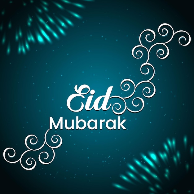 Plik wektorowy muzułmański eid mubarak ramadan tło festiwal życzenia greeting design