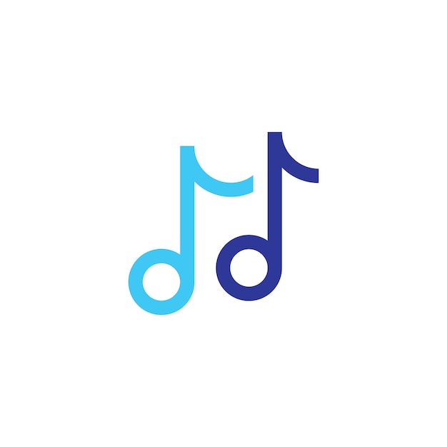Plik wektorowy muzyka wektor logo ikony elementy szablonu projektu