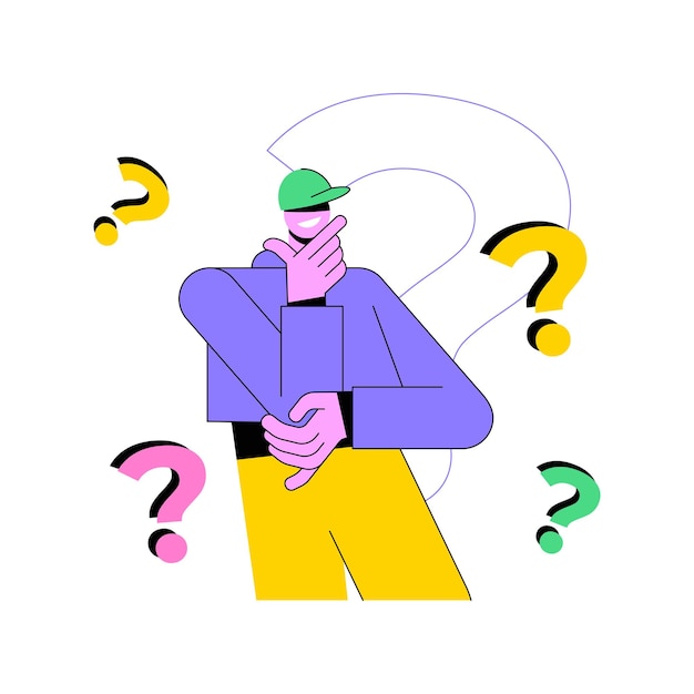 Myślenie abstrakcyjne pojęcie ilustracji wektorowych