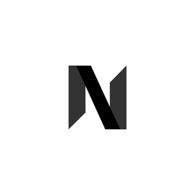 N Alfabet Litera Logo Ikona Projekt Wektor