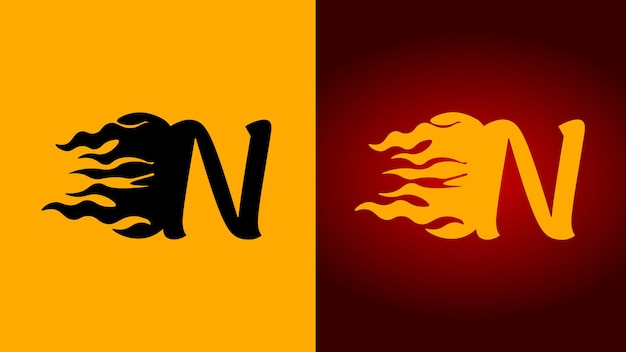 N Ogień Płomień Logo