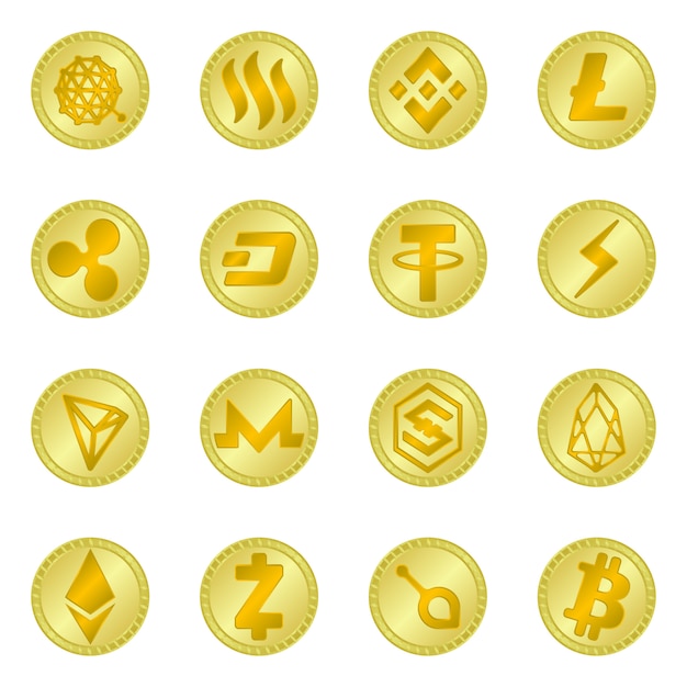 Plik wektorowy na białym tle obiekt znak waluty i bitcoin. zestaw waluty i internet symbol giełdowy dla sieci web.