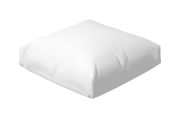 Plik wektorowy na białym tle realistyczna pusta miękka poduszka na białym tle