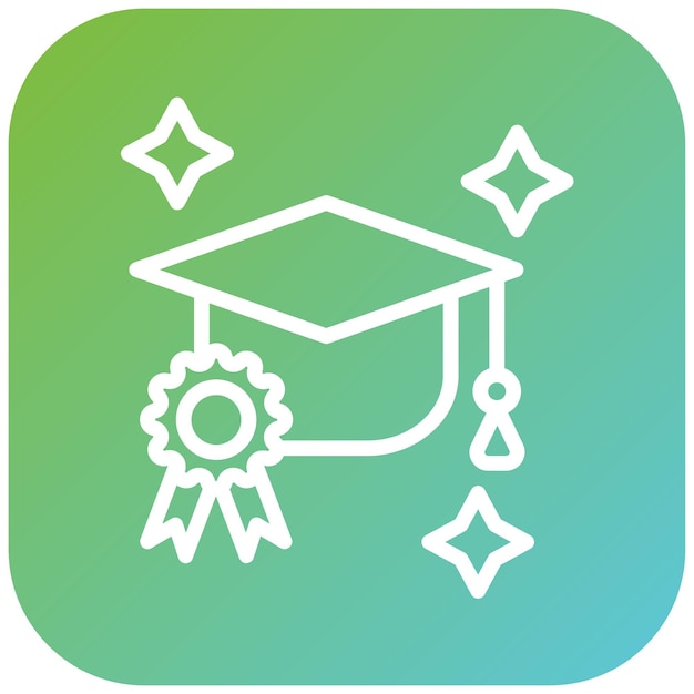 Nagrody dla studentów projektowania wektorowego Icon Style