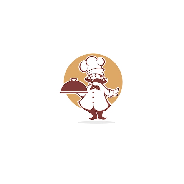 Plik wektorowy najlepsze jedzenie, logo symbol szefa kuchni
