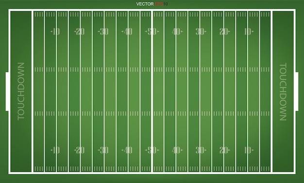 Plik wektorowy najlepsze widoki futbolu amerykańskiego. zielona trawa wzór dla tła sportu.