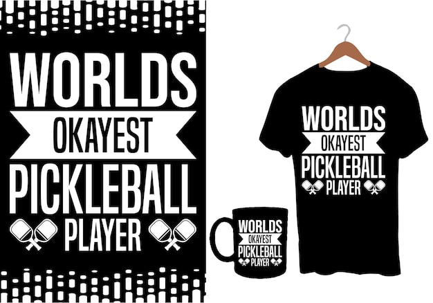 Najlepszy projekt koszulki pickleball wiosło wektor t-shirt projekt graficzny szablon grafika