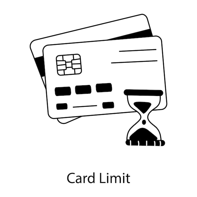 Plik wektorowy najnowsza ikona limitu karty bankowej
