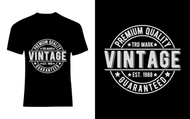 Plik wektorowy najwyższa jakość trd mark vintage est 1995 gwarantowana vintage tshirt design