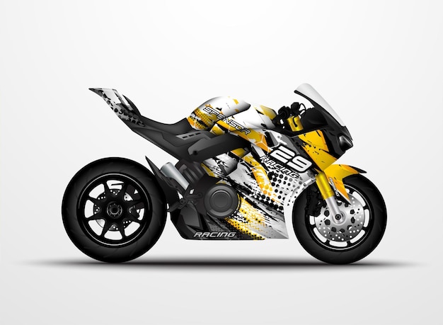 Naklejka Na Motocykl Sportbikes I Projekt Naklejki Winylowej.