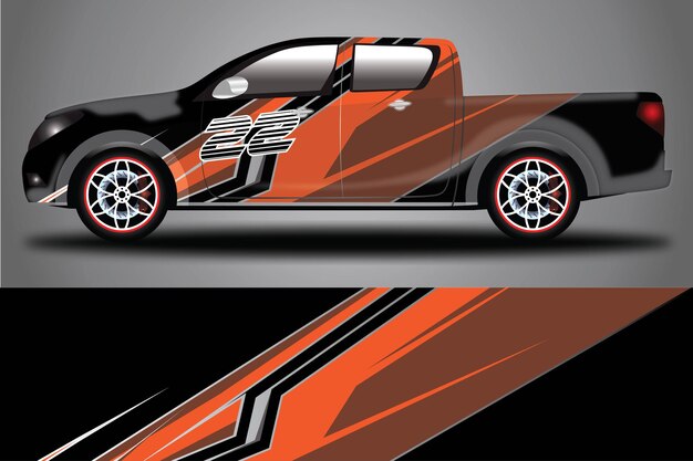 Naklejka samochodowa Wrap Design Vector