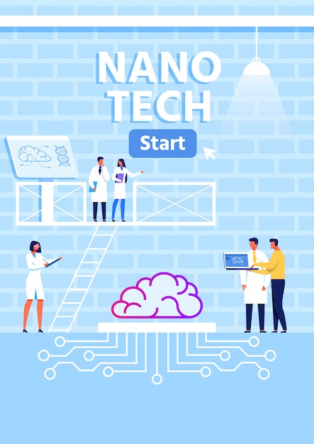 Nano Tech Research Lab Metafora Pionowy baner