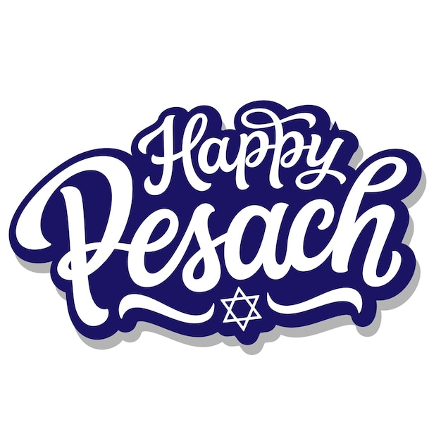 Napis Happy Pesach Hand