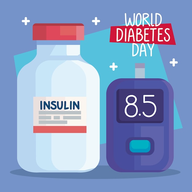 Napis Na Dzień Cukrzycy Z Insuliną