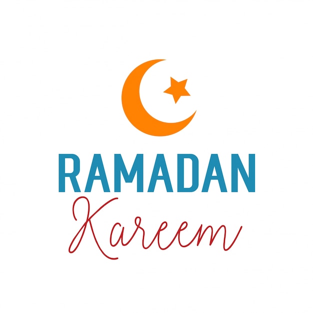Napis Ramadan Kareem I Symbol Pomarańczy