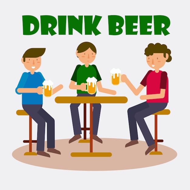 Plik wektorowy napój piwo narodowy napój piwo dzień ilustracja grafika wektorowa
