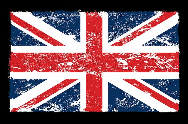 narodowa flaga grunge w Wielkiej Brytanii