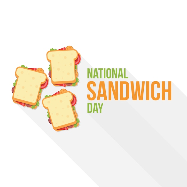 Plik wektorowy narodowy dzień kanapki