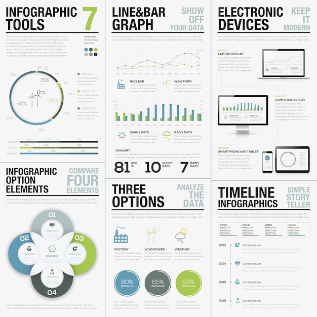 Plik wektorowy narzędzia infograficzne 7 - elementy wektorowe dla infografiki