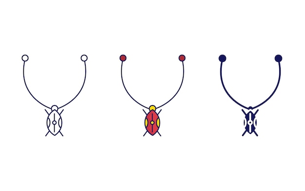 Plik wektorowy naszyjnik wektor ikona