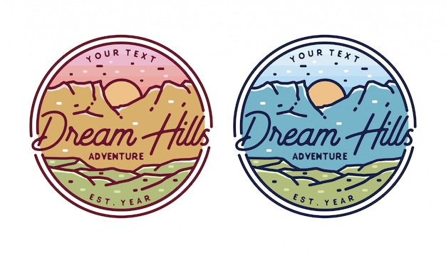 Naszywka Z Logo Dream Hill Mountain Adventure Monoline