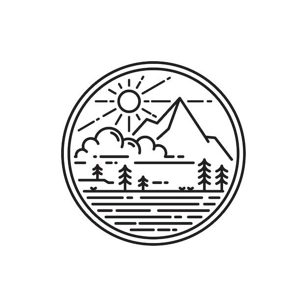 Naszywka Z Logo Monoline Mountain