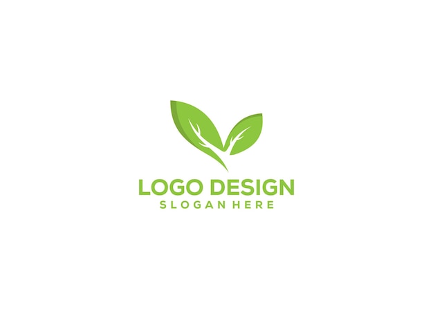 Natura logo nazwa firmy ilustracja logo