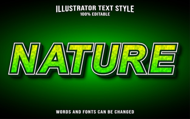 natura w stylu tekstowym