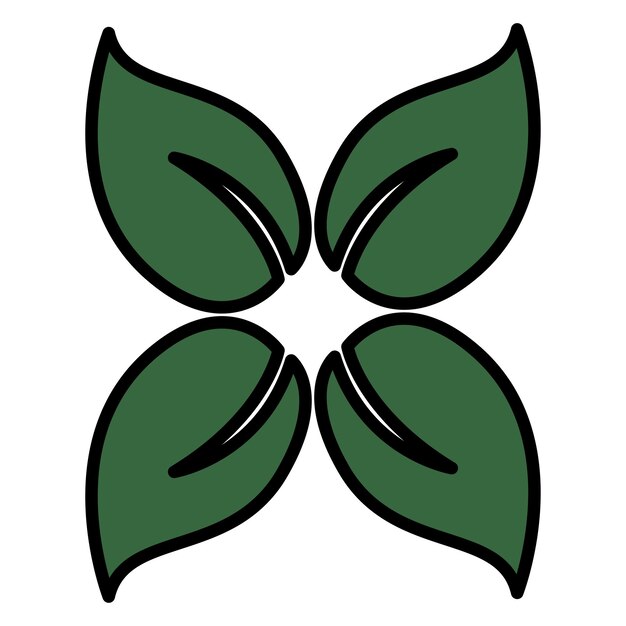 Plik wektorowy natural leaf icon vector na modnym projekcie