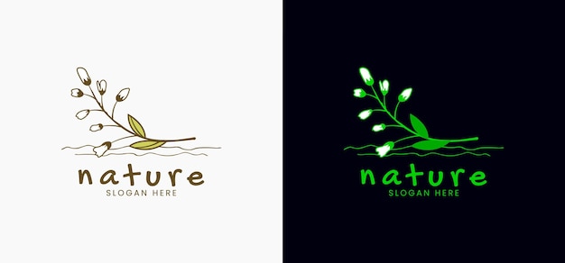 Naturalne I Organiczne Logo Nowoczesny Design Naturalne Logo Do Brandingu Tożsamości Korporacyjnej