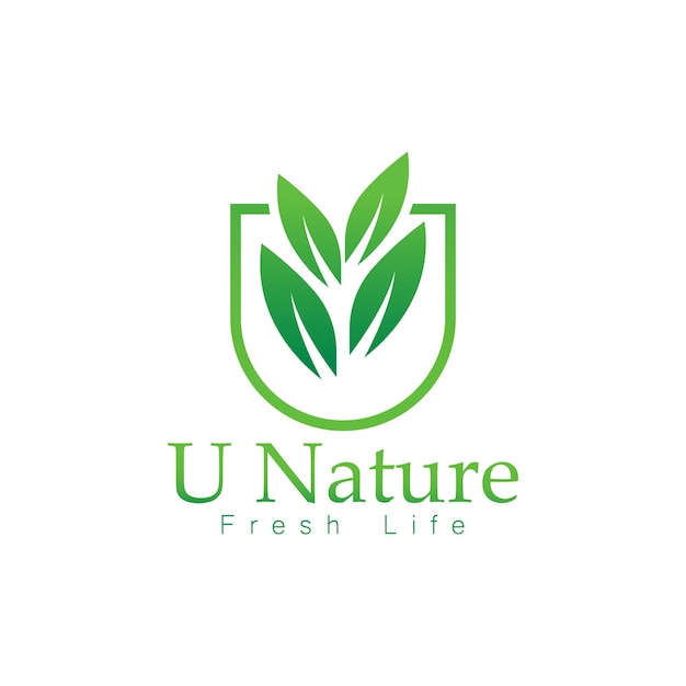 Plik wektorowy naturalne logo liść logo natura logo