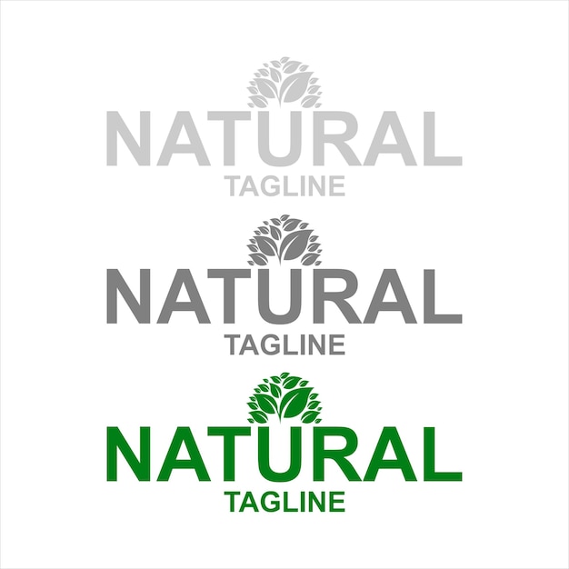 Naturalne Logo Wektor