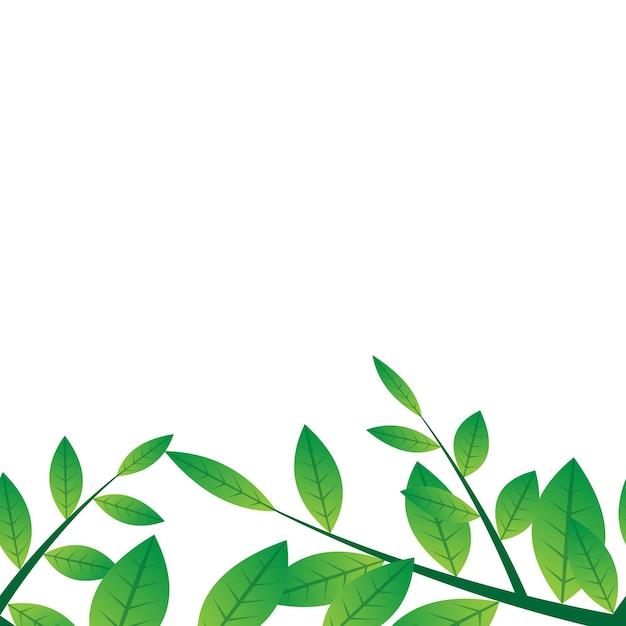 Naturalny wzór tła szablonu zielony liść wektor wzór tła tapety baner i projekt graficzny wyjątkowy i prosty
