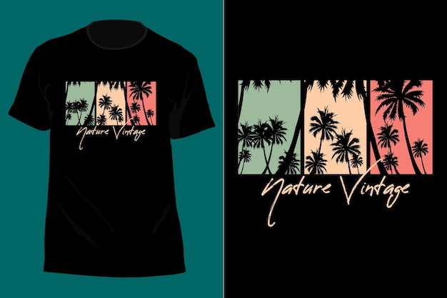 Nature Vintage T Shirt Design Retro Vintage