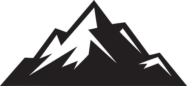 Natures Pinnacle Mountain Emblem Design Highland Elegance Mountain Logo Icon